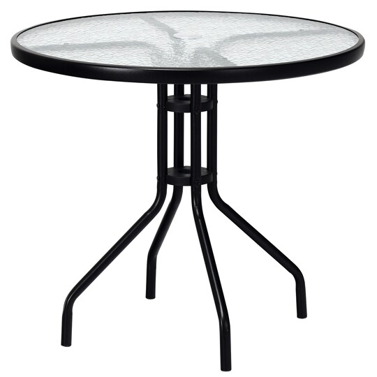 32 patio table with umbrella hole BIQWBIC 32" Square Dining Glass Top, Hole, All-Weather, Easy Assembly : Patio, Lawn & Garden or parties 32 Inch Outdoor Patio Round